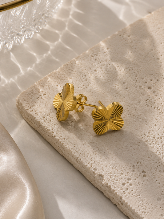 Golden Petal Earrings